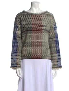 Giada Forte Wool Blend Fringe‎ Top